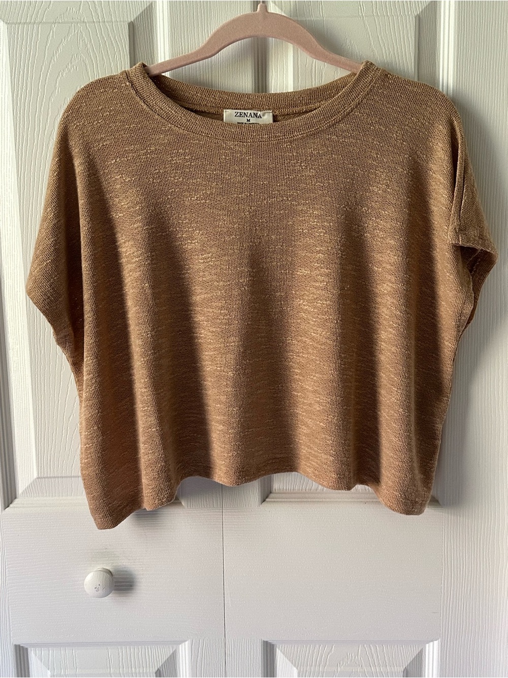 Zenana Boxy Fit Short Sleeve Crewneck Top